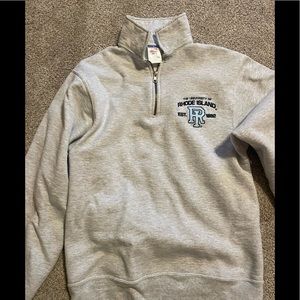University of Rhode Island quarter zip sweatshirt